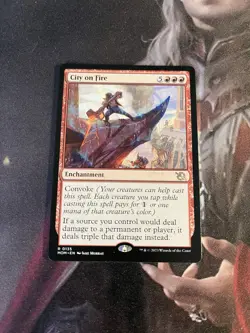 MtG City On Fire - NM - March of the Machine - Image 1
