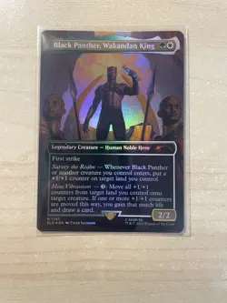 Black Panther, Wakandan King (Rainbow Foil) Secret Lair Drop Foil - Image 1