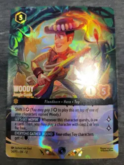 Woody Jungle Guide - Lorcana Set Champion Top 8 Foil Promo - Wilds Unknown - Image 1