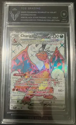 Pokemon Scarlet and Violet Charizard Ex #56 Black Star Promo Mint Condition - Image 1