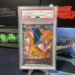 Charizard V SWSH050 PSA 10 Champions Path Black Star Promo Pokemon TCG - Image 1