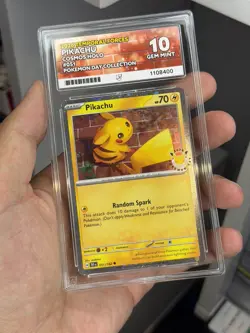Swirl Pikachu 051/162 30th Anniversary Stamped 2026 Pokemon Day Promo ACE 10 - Image 1