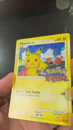 Pikachu Pokemon Rumble 7/16 Promo Holo English 2009 - Image 2