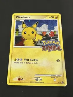 Pikachu Pokemon Rumble 7/16 Promo Holo English 2009 - Image 4