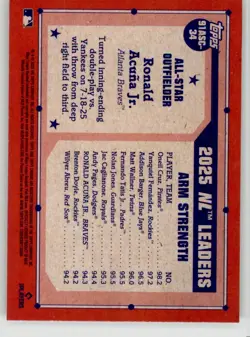 Ronald Acuna Jr. 2026 Topps 1991 All-Star Silver Pack Mojo 91ASC-34 Braves - Image 2