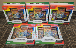 Pokemon First Partner Illustration Series 1 - Lot of 5 - Brand new in box - Image 1