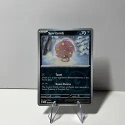 Pokemon TCG Spiritomb Scarlet & Violet Base Set 129/198 Reverse Holo Uncommon - Image 1