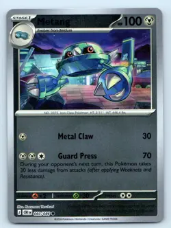 Metang 060/086 Common Chaos Rising Pokemon Reverse Holo Near Mint - Image 1