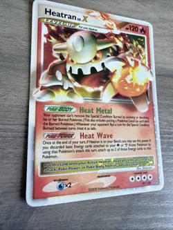 Heatran LV.X 97/100 Stormfront Holo Ultra Rare HP - Image 2