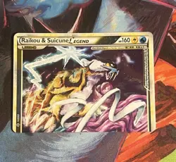 POKEMON CARD 2010 RAIKOU & SUICUNE HOLO LEGEND ( TOP ) 92/95 HG&SS UNDAUNTED - Image 1