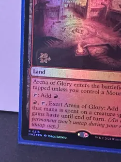 MTG Magic the Gathering Arena of Glory FOIL Promo Land 215 Modern Horizons 3 - Image 2