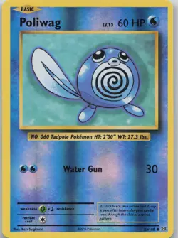 Poliwag 23/108 Evolutions Pokemon Reverse Holo NM - Image 1