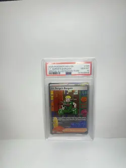 PSA 10 Lt. Surge's Bargain Special Illustration Rare Mega Evolution Pokemon Card - Image 1