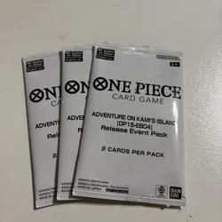 Lot of 3 One Piece Adventure On Kami’s Island Release Event Pack Sealed Promo - Image 1