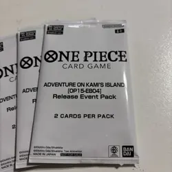 Lot of 3 One Piece Adventure On Kami’s Island Release Event Pack Sealed Promo - Image 2