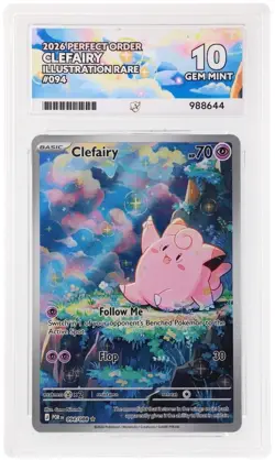 ACE 10 Clefairy 094/088 - IR - Perfect Order Pokemon TCG - Gem Mint - Image 1