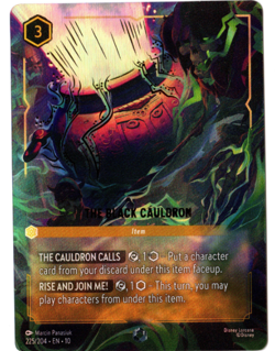 Disney Lorcana The Black Cauldron #225 Whispers in the Well—Enchanted Holo - Image 1