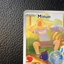 Pokemon Company Minun 194/182 Paradox Rift Illustration Rare Full Art Holo EN - Image 2