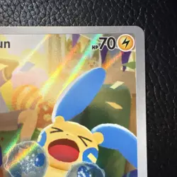 Pokemon Company Minun 194/182 Paradox Rift Illustration Rare Full Art Holo EN - Image 3