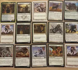 Budget Casual Commander MTG Deck Green White Vanilla Jasmine, Boreal Of The 7 - Image 1