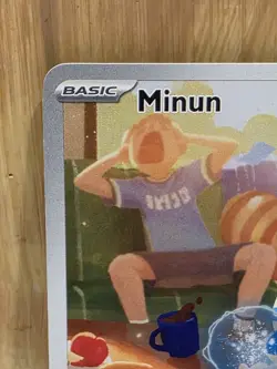 Pokemon Minun Paradox Rift 194/182 Illustration Rare Full Art Holo MINT - Image 5
