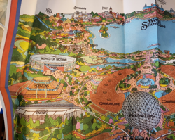 Walt Disney World Epcot Center Giant Map 1982 - Image 3