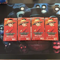 One Piece OP-13 Sleeved Booster Packs Carrying On His Will | Lot of 4 ENGLISH - Image 1