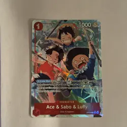One Piece CCG Ace & Sabo & Luffy Alt Art OP13-007 SR Foil English Pack FRESH - Image 1