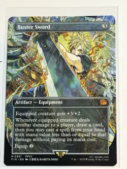 Buster Sword (Borderless) Final Fantasy Regular Magic The Gathering - Image 1