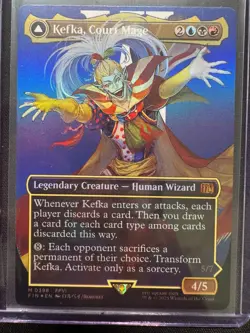 Kefka, Court Mage (Borderless 398) (Foil) - NM - MTG FINAL FANTASY - Image 1