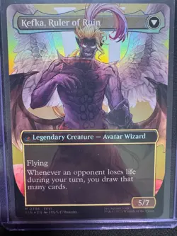 Kefka, Court Mage (Borderless 398) (Foil) - NM - MTG FINAL FANTASY - Image 2