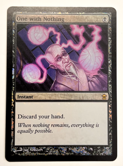 MTG One with Nothing | Saviors of Kamigawa Foil NM - Image 1