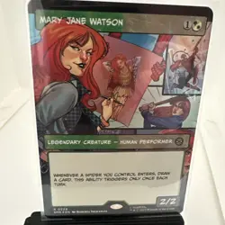 WOTC Marvel's Spider-Man Mary Jane Watson (Borderless) (R) (Foil) NM - Image 1