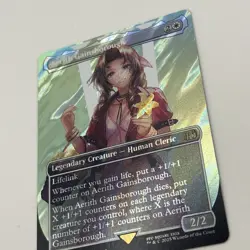 MTG Aerith Gainsborough Borderless Surge Foil Final Fantasy FIN 0519 Rare NM - Image 3