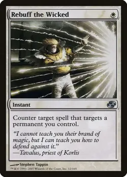 Magic The Gathering MTG REBUFF THE WICKED Planar Chaos NM Near Mint - Image 1