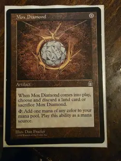 Magic: The Gathering Mox Diamond Stronghold Rare Artifact Reserved List English - Image 1
