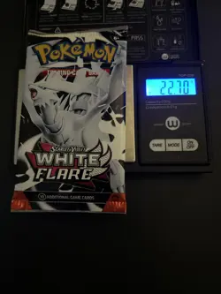 Very Heavy! 22.70g Pokemon TCG SV10.5 White Flare Booster Pack Sealed! - Image 1