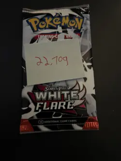 Very Heavy! 22.70g Pokemon TCG SV10.5 White Flare Booster Pack Sealed! - Image 4