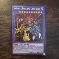 Yugioh! 1x The Chaotic Phantasmal Sacred Beasts CORI-EN029 Secret Rare 1st Ed NM - Image 1