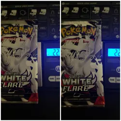 Heavy Lot Of 2 22.77 & 22.83 Pokemon TCG SV10.5 White Flare Booster Pack Sealed! - Image 1