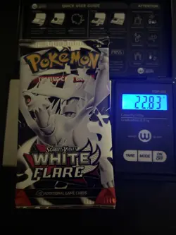 Heavy Lot Of 2 22.77 & 22.83 Pokemon TCG SV10.5 White Flare Booster Pack Sealed! - Image 3