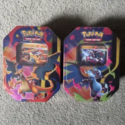 Pokemon TCG Ascended Heroes Mega Charizard Y & X Ex Tin Bundle Brand New Sealed - Image 1