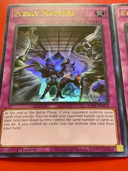 3x Evenly Matched | RA01-EN074 | NM | Ultra Rare | 1st Edition | YuGiOh! - Image 2
