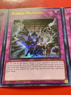 3x Evenly Matched | RA01-EN074 | NM | Ultra Rare | 1st Edition | YuGiOh! - Image 4