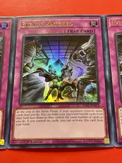 3x Evenly Matched | RA01-EN074 | NM | Ultra Rare | 1st Edition | YuGiOh! - Image 5