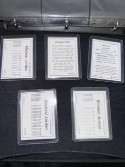 1991 STAR CO. Super Rare GOLD VARIANT Complete 5 card set w/Michael Jordan - Image 2