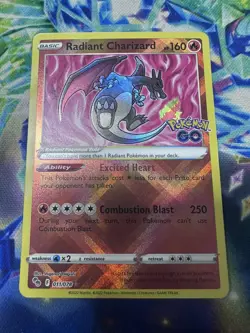 Radiant Charizard 011/078 Pokemon GO PGO Holo NM - Image 1