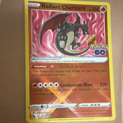 Radiant Charizard Pokemon GO Radiant Rare Holo 011/078 English 2022 - Image 1