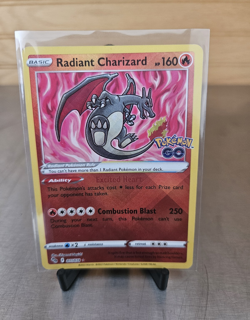 Radiant Charizard 011/078 Pokemon GO Radiant Rare Holo English HP 160 Basic - Image 1