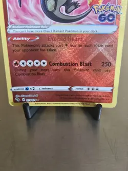 Radiant Charizard 011/078 Pokemon GO Radiant Rare Holo English HP 160 Basic - Image 5